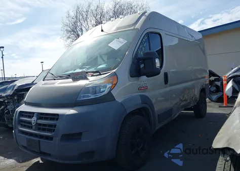 2018 Ram Promaster 2500 High Roof 136 Wb из США, поврежденный, VIN 3C6TRVCG9JE124728